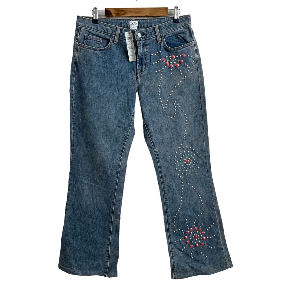 Cache Vintage Studded Bootcut Jeans 10 NWT